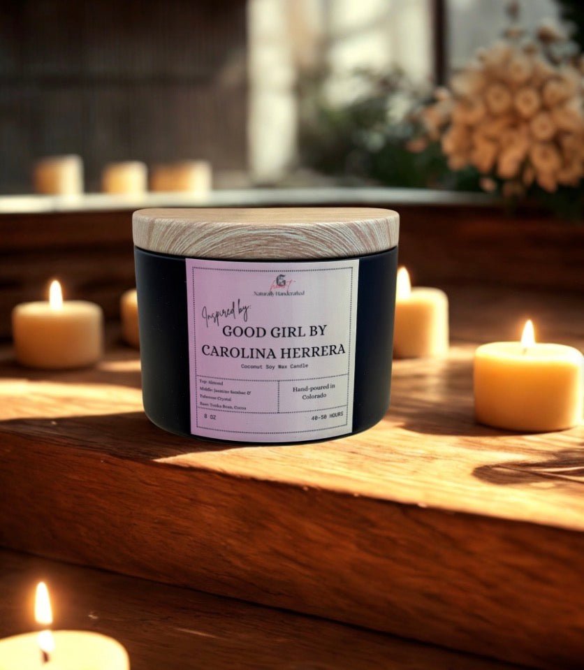 8oz - Inspired Tin Can Candles - Coconut Soy Wax Candle - Gabriel's Heart Naturally Handcrafted