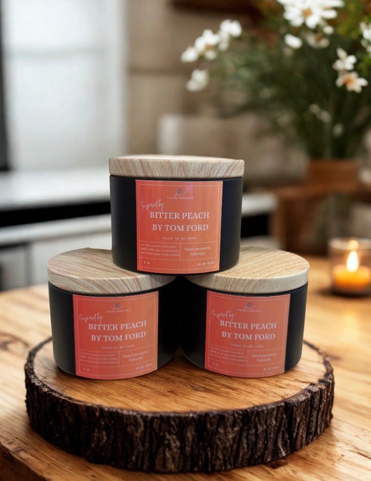 8oz - Inspired Tin Can Candles - Coconut Soy Wax Candle - Gabriel's Heart Naturally Handcrafted