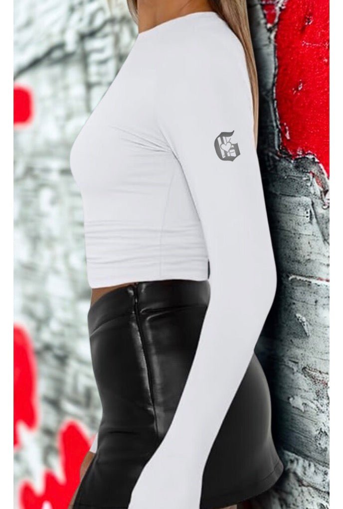 Feather Soft - Sleeve Logo - Compression - Reflective Logo Long Sleeve - Gabriel's Heart Naturally Handcrafted