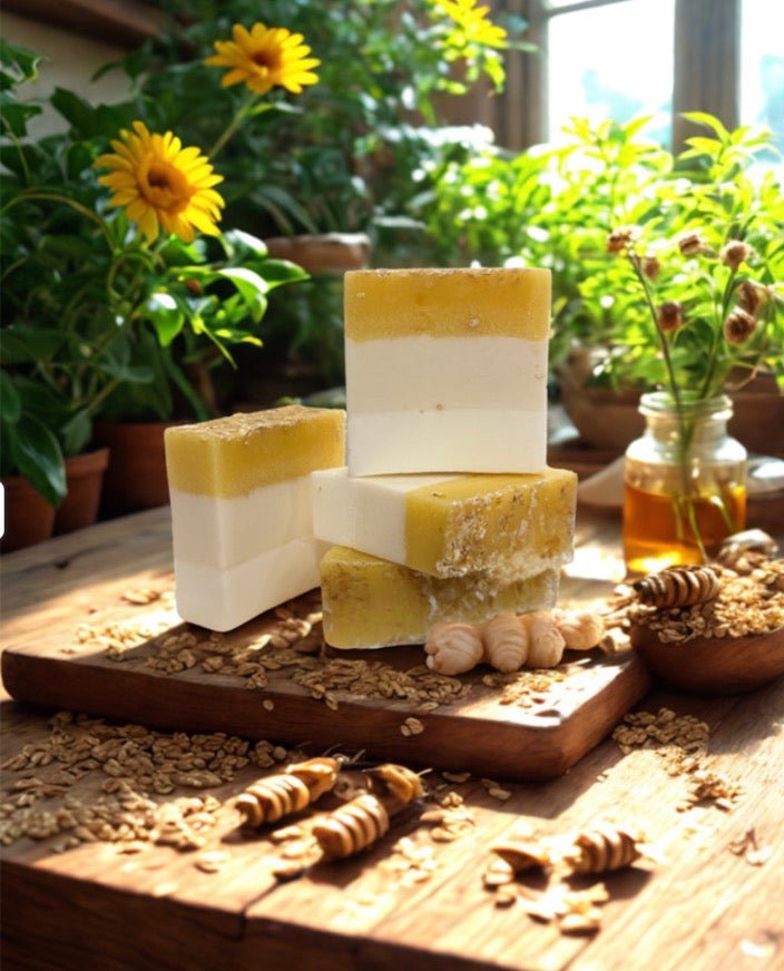 Gheart ❤️ 1/2 dozen - Milk, Oats & Honey Soap - Deep moisturization, Gentle exfoliation, and Soothing relief - Gabriel's Heart Naturally Handcrafted