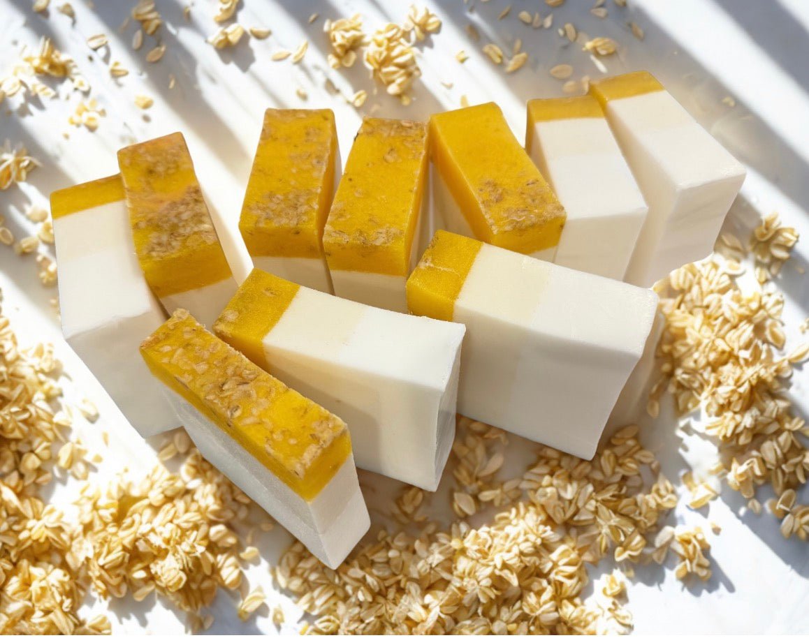 Gheart ❤️ 1/2 dozen - Goat Milk, Oats & Honey Soap - Deep moisturization, Gentle exfoliation, and Soothing relief - Gabriel's Heart Naturally Handcrafted